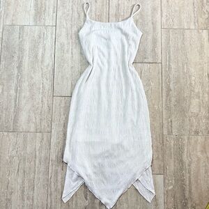 Vtg Mark Farrel White Y2K Assymetrical Fairy Dress angelic Lolita coquette Sz S